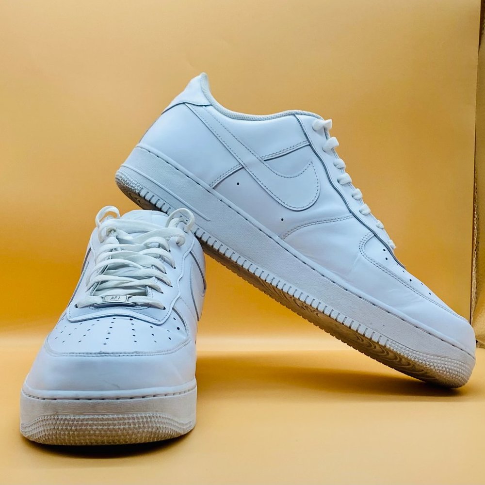 Nike Air Force 1 Low '07 Triple White  - Size 17